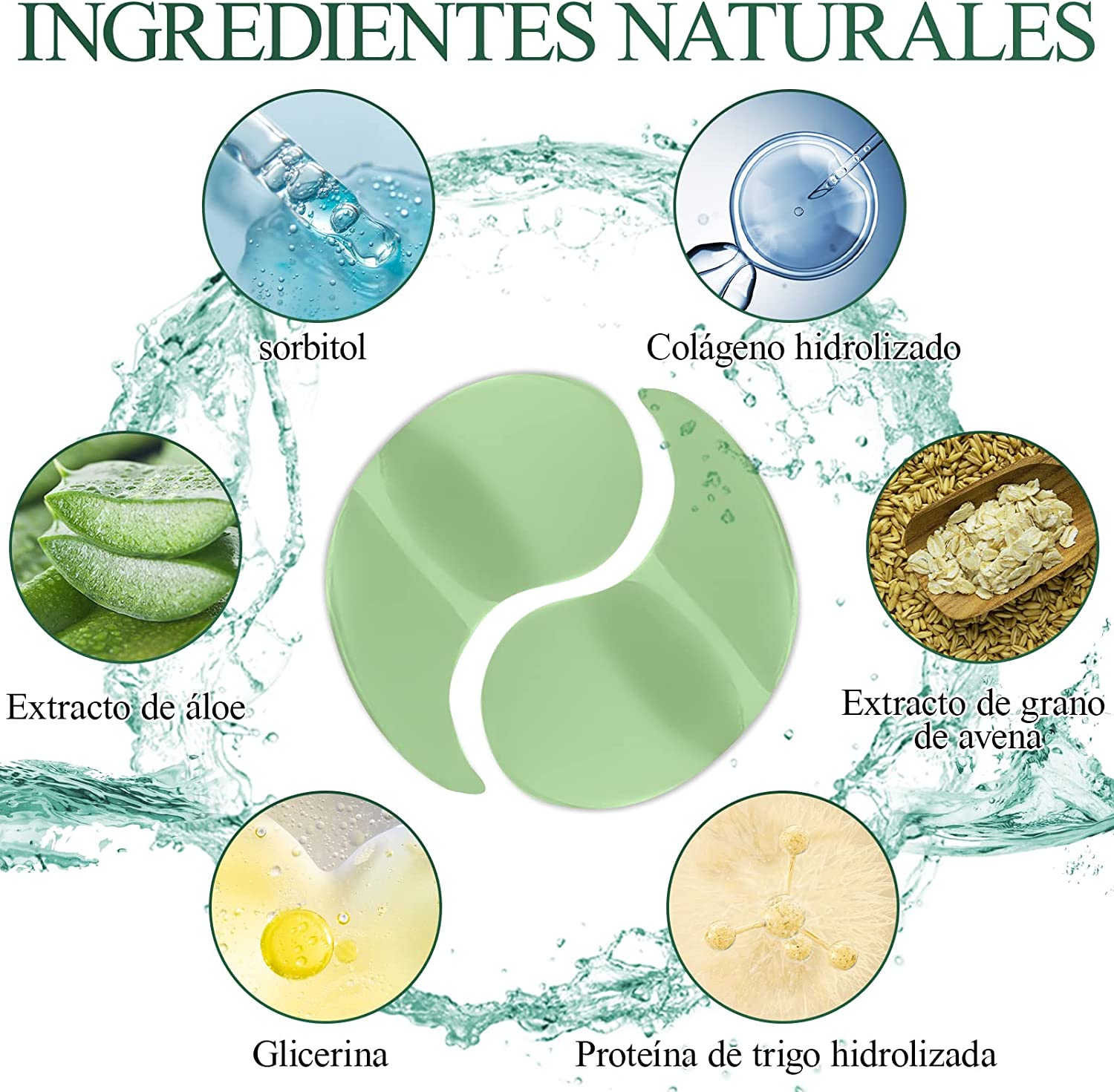 Parches de ojos Aloe Vera Skincare® (60 unidades)